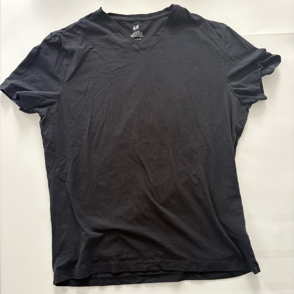 H&M Classic Black Short Sleeve Tee